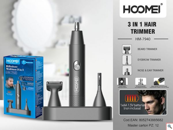  Μηχανή Τρίμμερ Προσώπου 3 σε 1 Hoomei® - Hair Trimmer HM-7940