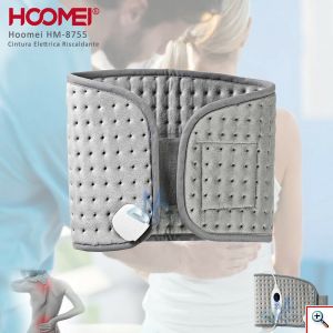 Ηλεκτρική Ανατομική Θερμαινόμενη Ζώνη Μέσης με 6 Ρυθμίσεις Θερμοκρασίας και Χειριστήριο Hoomei®