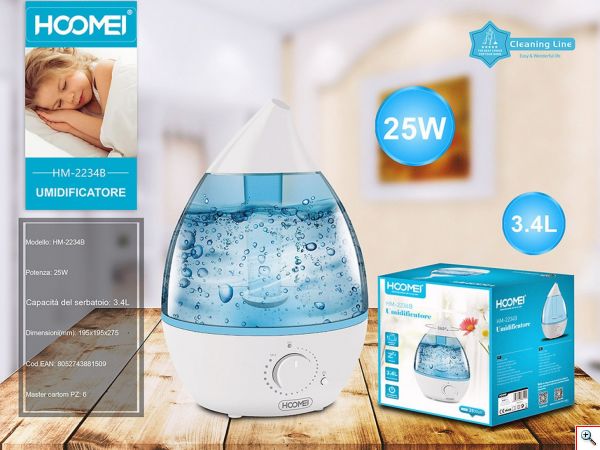 Hoomei® Συσκευή Αρωματοθεραπείας - Υγραντήρας Υπερήχων Χώρου με LED Φωτισμό - Aroma Diffuser HM-2243 σε Διάφορα Χρώματα