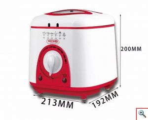 Hoomei® Φριτέζα Πολυμάγειρας 950W με Αποσπώμενο Κάδο 1lt & Ρυθμιζόμενο Θερμοστάτη HM-5332