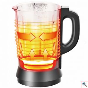 Hoomei® Πολυλειτουργικό Μπλέντερ 1400W Υψηλής Ταχύτητας με 8 Ρυθμίσεις - Γυάλινη Κανάτα 1.75L & Ψηφιακή Οθόνη Αφής IMD - Multifunction Blender HM-6795