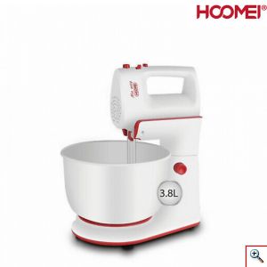 Hoomei® Μίξερ Χειρός 500W με Περιστρεφόμενο Κάδο 3.8lt & 5 Ταχύτητες HM-6838