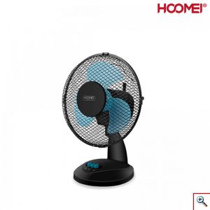 Hoomei® Επιτραπέζιος Περιστρεφόμενος Ανεμιστήρας 30W με Διάμετρο 25cm - Άξονα Περιστροφής 180° & 2 Ταχύτητες 