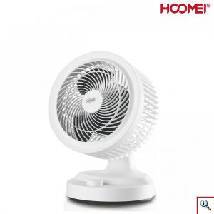 Hoomei® Επιτραπέζιος Ανεμιστήρας 25W με Διάμετρο 25cm & 2 Ταχύτητες - Λευκός