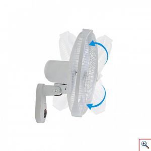 Hoomei® Επιτοίχιος Περιστρεφόμενος Ανεμιστήρας 50W με 3 Ταχύτητες Λειτουργίας