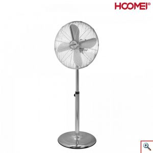 Hoomei® Επιδαπέδιος Περιστρεφόμενος Ανεμιστήρας Ορθοστάτης 50W με Διάμετρο 30cm Ρυθμιζόμενου Ύψους & 3 Ταχυτήτων
