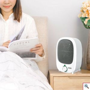 Hoomei® Επιδαπέδιο Αερόθερμο 600W με Ρυθμιζόμενο Θερμοστάτη & Ενδεικτική Λυχνία Λειτουργίας HM-8825