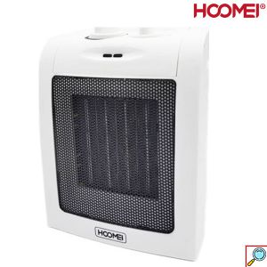 Hoomei Κεραμικό Αερόθερμο Δαπέδου 1800W με 2 Βαθμίδες Θέρμανσης - Πλέγμα Ασφαλείας & Διακόπτη Πτώσης 21.5x17x12cm