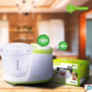 Multi-Πολυκόπτης Hoomei 250W με Δύο Ταχύτητες, Λεπίδες από Ανοξείδωτο Ατσάλι & Δοχείο 400ml