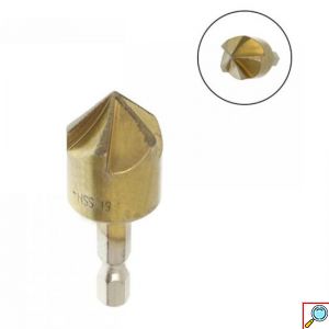 Σετ Φρέζες HSS 5 Flute για Διάτρηση Ξύλου & Σιδήρου 6-19mm 6τμχ.