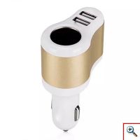 Ισχυρός Φορτιστής Αυτοκινήτου με 2 USB Θύρες