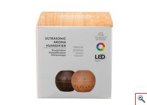 Υγραντήρας Υπερήχων & Αρωματοθεραπείας με LED Φωτισμό και Διακόπτη Αφής - Ultrasonic Aroma Diffuser Humidifier σε Διάφορα Χρώματα