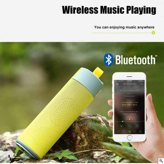 Ασύρματο Selfie Stick - Ηχείο Bluetooth Handsfree Ομιλία - Powerbank με Φακό - Φλας LED - 4 σε 1 USB/SD/MP3 Player Wireless Multimedia Speaker 