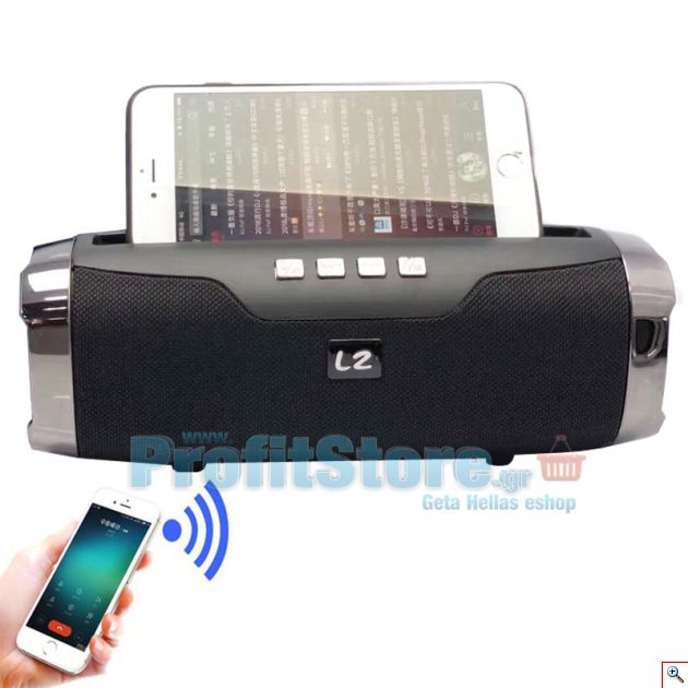 Ασύρματο Φορητό Ηχείο Bluetooth με Μικρόφωνο για Handsfree Ομιλία - Multimedia USB/SD/FM/AUX MP3 Player & Βάση Κινητού