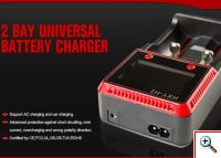 Διπλός Ψηφιακός Φορτιστής Μπαταριών Li-on/LiFePO4/Ni-MH/Ni-CD AA/AAA,C 