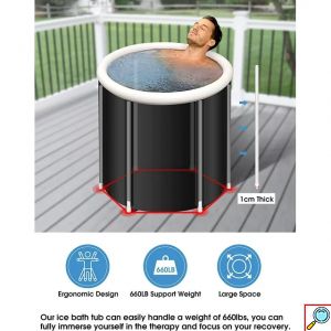 ICEHIL - Ice Bath Tub Παγοθεραπείας για Αποθεραπεία - Κρυοθεραπεία στο Σπίτι