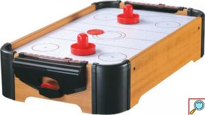 Φορητό Ξύλινο Επιτραπέζιο Παιχνίδι Ice Hockey 56x30x10 cm