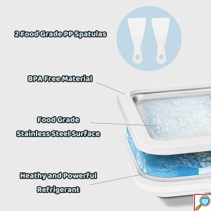 Ice Roll Maker - Παγωτομηχανή με 2 Ανοξείδωτες Σπάτουλες για Σπιτικό Ρολό Παγωτού & Παγωμένο Γιαούρτι - Instant Ice Cream Maker