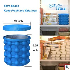 Επαναστατική Παγοθήκη - Παγοκύστη - Σαμπανιέρα Σιλικόνης - Revolutionary Space Saving Ice Magic