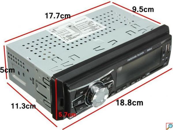 Ηχοσύστημα Αυτοκινήτου 1DIN Bluetooth με Οθόνη Ραδιόφωνο USB AUX SD και ΤηλεχειριστήριοΜαύρο