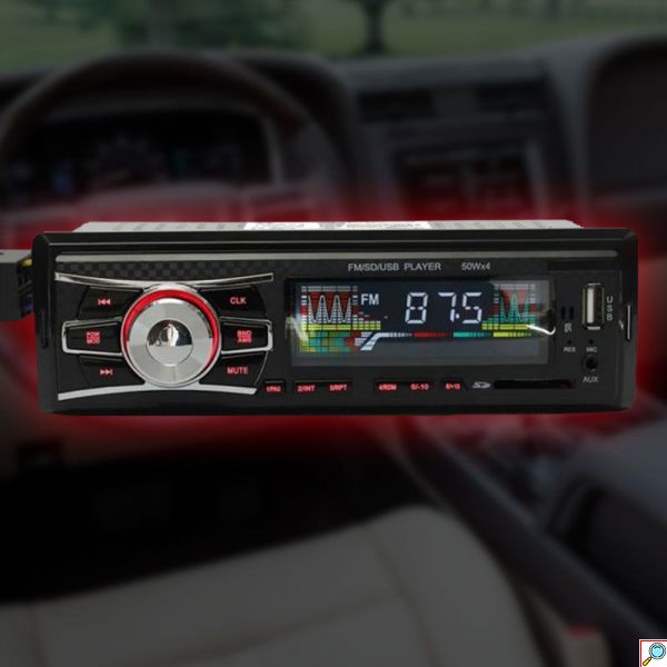 Ηχοσύστημα Αυτοκινήτου 1DIN Bluetooth με Οθόνη Ραδιόφωνο USB AUX SD και ΤηλεχειριστήριοΜαύρο