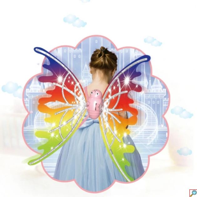 Φτερά Νεράιδας LED με Μουσική για Παιδιά – Φωτιζόμενα Φτερά Πεταλούδας