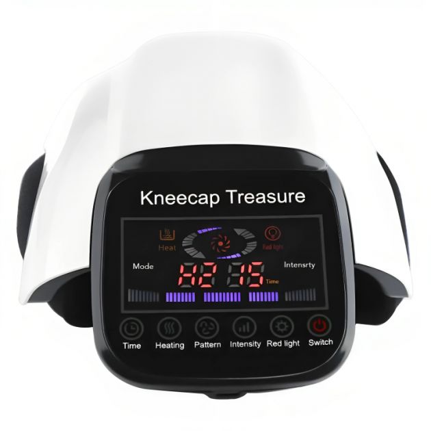 Ηλεκτρικά Θερμαινόμενη Συσκευή με Δόνηση για Μασάζ Γονάτου 3 σε 1 - Επαναφορτιζόμενη 2600mAh με 3 Επίπεδα Ρύθμισης Θερμοκρασίας & Πίεσης