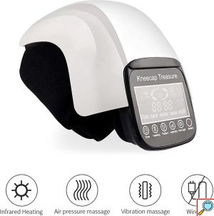Ηλεκτρικά Θερμαινόμενη Συσκευή με Δόνηση για Μασάζ Γονάτου 3 σε 1 - Επαναφορτιζόμενη 2600mAh με 3 Επίπεδα Ρύθμισης Θερμοκρασίας & Πίεσης