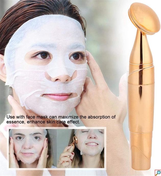 Ηλεκτρική Συσκευή για Μασάζ Προσώπου & Καταπολέμησης της Γήρανσης - Χρυσό