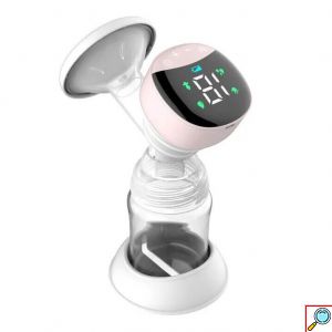 Ηλεκτρικό Απλό Θήλαστρο Μπαταρίας Διάφανο με Οθόνη LED & Θύρα USB 180ml