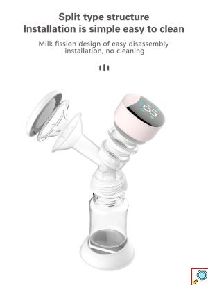 Ηλεκτρικό Απλό Θήλαστρο Μπαταρίας Διάφανο με Οθόνη LED & Θύρα USB 180ml