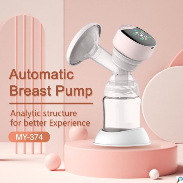 Ηλεκτρικό Απλό Θήλαστρο Μπαταρίας Διάφανο με Οθόνη LED & Θύρα USB 180ml