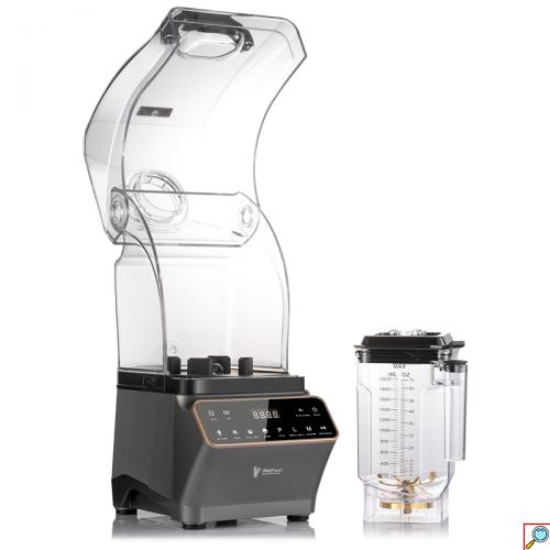 RAF 2 σε 1 Ηλεκτρικός Ανοξείδωτος Αποχυμωτής & Μπλέντερ 1200W με Δοχείο 2L Ασημί/Μαύρο