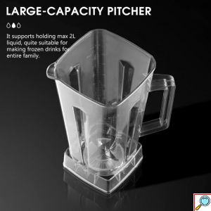 Ηλεκτρικό Μπλέντερ 800W Πολλαπλών Χρήσεων με 7 Εντάσεις και 6 Ανοξείδωτες Λεπίδες - RAF