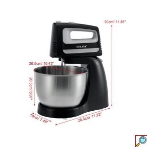 Ηλεκτρικό Μίξερ 5 Ταχυτήτων 3.5L, 400W με Kάδο από Aνοξείδωτο Xάλυβα- Blender Sokany