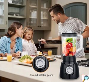 2 σε 1 Ηλεκτρικός Αποχυμωτής & Μπλέντερ 800W - 2 Ταχυτήτων με Δοχείο 1,5 L - Sokany