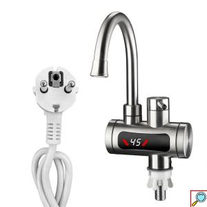 Ηλεκτρικός Ταχυθερμαντήρας 3300W - Βρύση INOX με Οθόνη LED