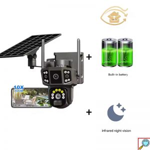 Ηλιακή Ασύρματη Κάμερα Ασφαλείας με SIM & Αμφίδρομη Επικοινωνία – Full HD, Αδιάβροχη IP65