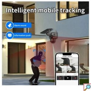 Ηλιακή Ασύρματη Κάμερα Ασφαλείας με SIM & Αμφίδρομη Επικοινωνία – Full HD, Αδιάβροχη IP65