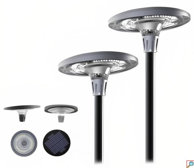 Ηλιακή Κολόνα Δρόμου - Φωτισμού LED RGBW 1200W - Με Τηλεχειριστήριο - 3 Μέτρα