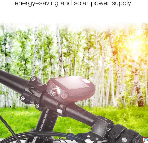 Ηλιακό Εμπρόσθιο Φως Ποδηλάτου 600 lm - Επαναφορτιζόμενο και με USB