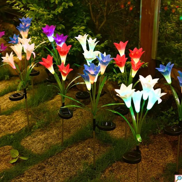Ηλιακό Φωτιστικό LED – Διακοσμητικός Φωτισμός Κήπου με Εναλλαγή Χρωμάτων & Αυτόματη Ενεργοποίηση