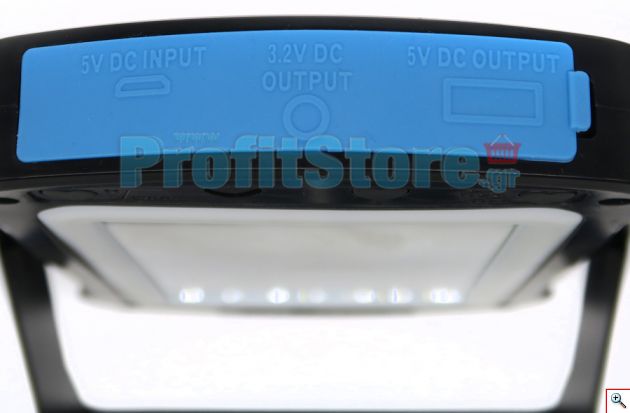 Μίνι Ηλιακό Φωτιστικό - Φορτιστής Powerbank - LED Καθρέφτης - USB Multi Function Solar Mirror Power Bank Cclamp