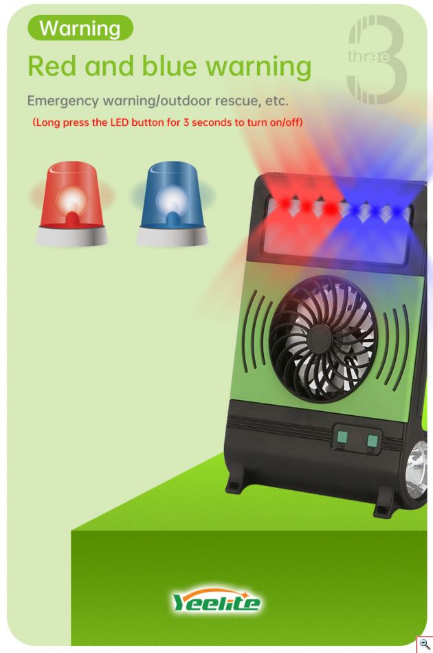 Mini Ηλιακό Σύστημα με Φωτισμό LED, ηλεκτρικό ανεμιστήρα και Φόρτιση συσκευών και τηλεφώνου HD 8070 OEM