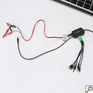 Ηλιακός Φορτιστής - Συντηρητής Μπαταρίας 12V 15W με 2 Θύρες USB 5V 2.1A με Πάνελ