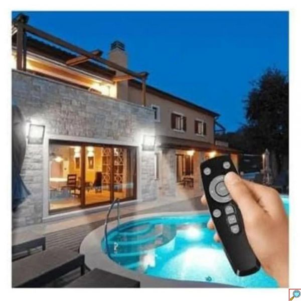 AIGOSTAR Ηλιακός Προβολέας LED 200W, Ψυχρό Λευκό Φως 6500K, Αδιάβροχος IP66 με Φωτοβολταϊκό Πάνελ και Τηλεχειριστήριο 