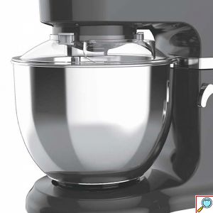 Μίξερ Χειρός HOOMEI HM-6880Β 800W με Κάδο & Περιστρεφόμενη Βάση - Μαύρο