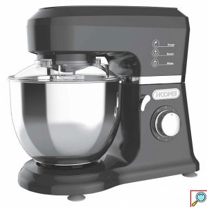 Μίξερ Χειρός HOOMEI HM-6880Β 800W με Κάδο & Περιστρεφόμενη Βάση - Μαύρο