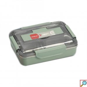 Ισοθερμικό Inox Δοχείο Φαγητού 3 Θέσεων 25.5x18.2x7.2cm