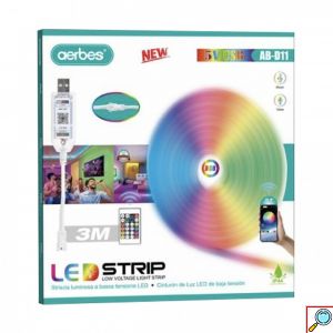 Αδιάβροχη Ταινία LED RGB 3m WiFi USB 5V με Τηλεχειριστήριο AERBES